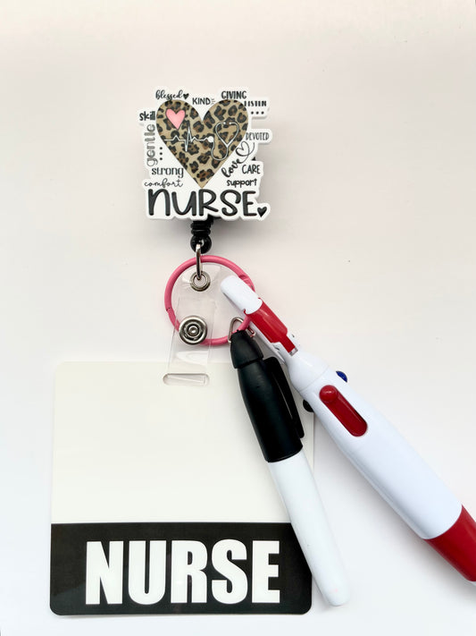 Cheetah Print Nurse